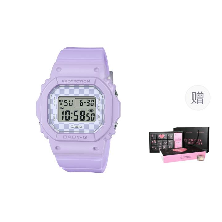 CASIO CASIO BABY G Small Block Lee High School Student, Tote Set Quartz Movement Resin Strap Watch