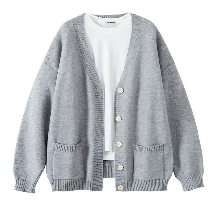 BRUMAIRE Knitwear Unisex V Neck Moderate Cardigan