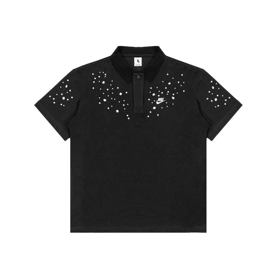 Nike Nike Polo Shirts Unisex Black Polo Collar Thickened Straight Fit