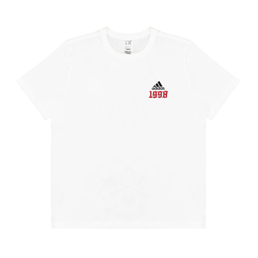 Adidas Adidas T Shirts Unisex White Crew Neck Moderate Straight Fit