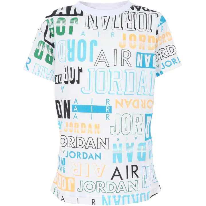 Jordan Jordan T Shirt White Children Aged 3 7 Years Old