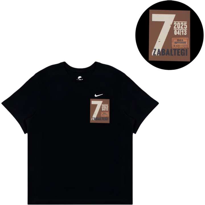 Nike Nike T Shirts Men's Black Crew Neck Moderate Straight Fit