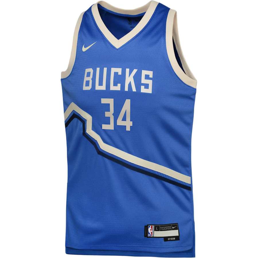 Nike Nike x NBA Tank Top Giannis AntetokounmpoMilwaukee Bucks Blue Teenagers