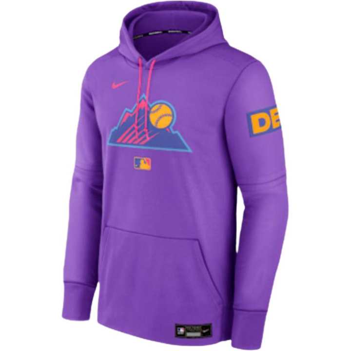 Nike Nike Colorado Rockies Authentic Collection City Connect Men's Nike Therma Mlb Pullover Hoodie