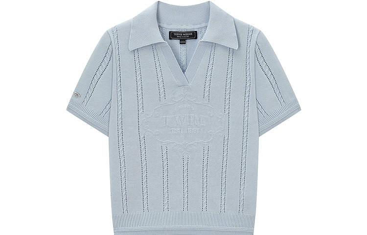 Teenie Weenie Sweaters Women's Blue Polo Collar Moderate Other