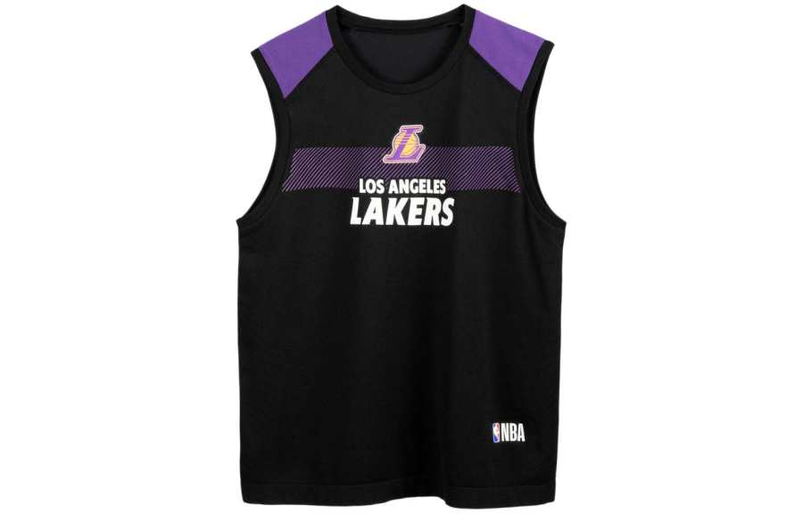 DECATHLON Tank Top Black/Cyan Lotus Kids'
