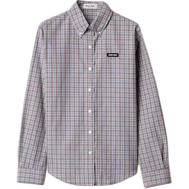 MIU MIU SS25 Shirt Women's Pilot Blue