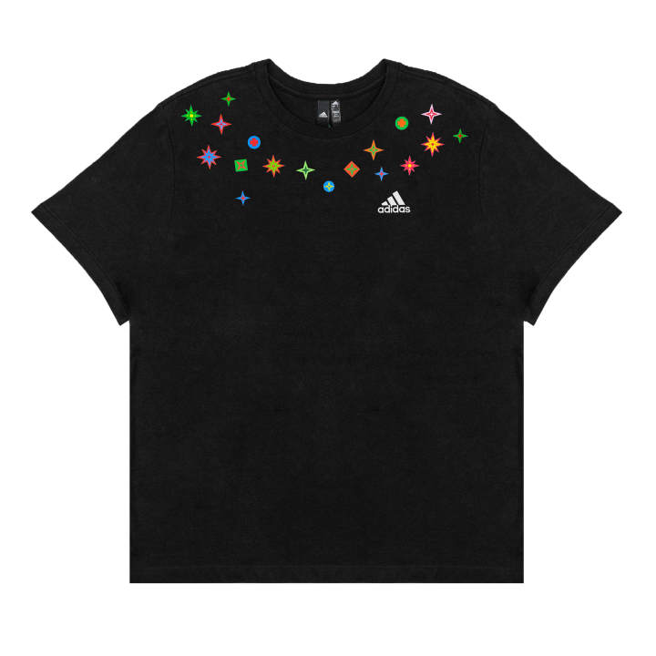 Adidas Adidas T Shirts Unisex Black Crew Neck Moderate Straight Fit