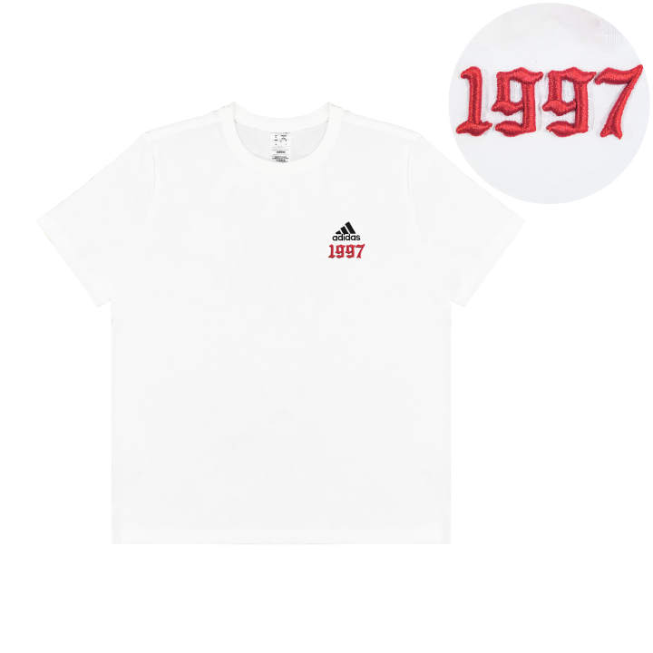 Adidas Adidas T Shirts Unisex White Crew Neck Moderate Straight Fit
