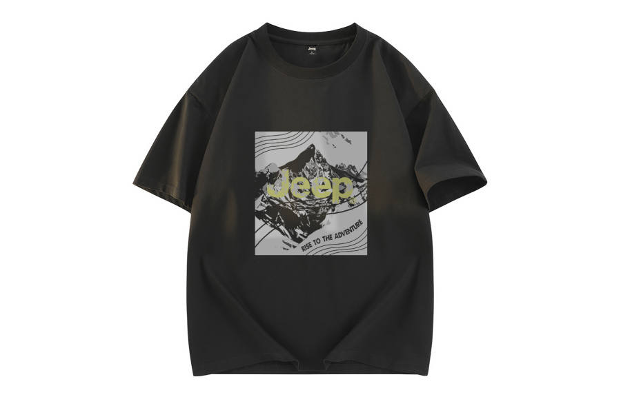 Jeep T Shirts Unisex Crew Neck Moderate Heavyweight