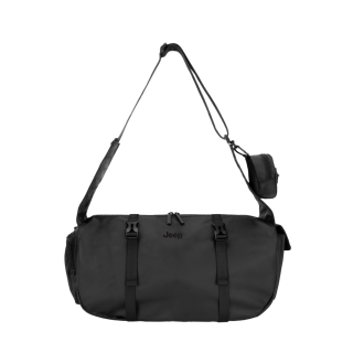 Jeep Oxford Shoulder Bag, Crossbody Bag Regular Unisex Black