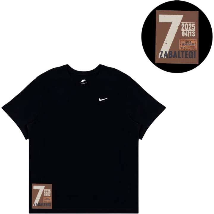 Nike Nike T Shirts Men's Black Crew Neck Moderate Straight Fit