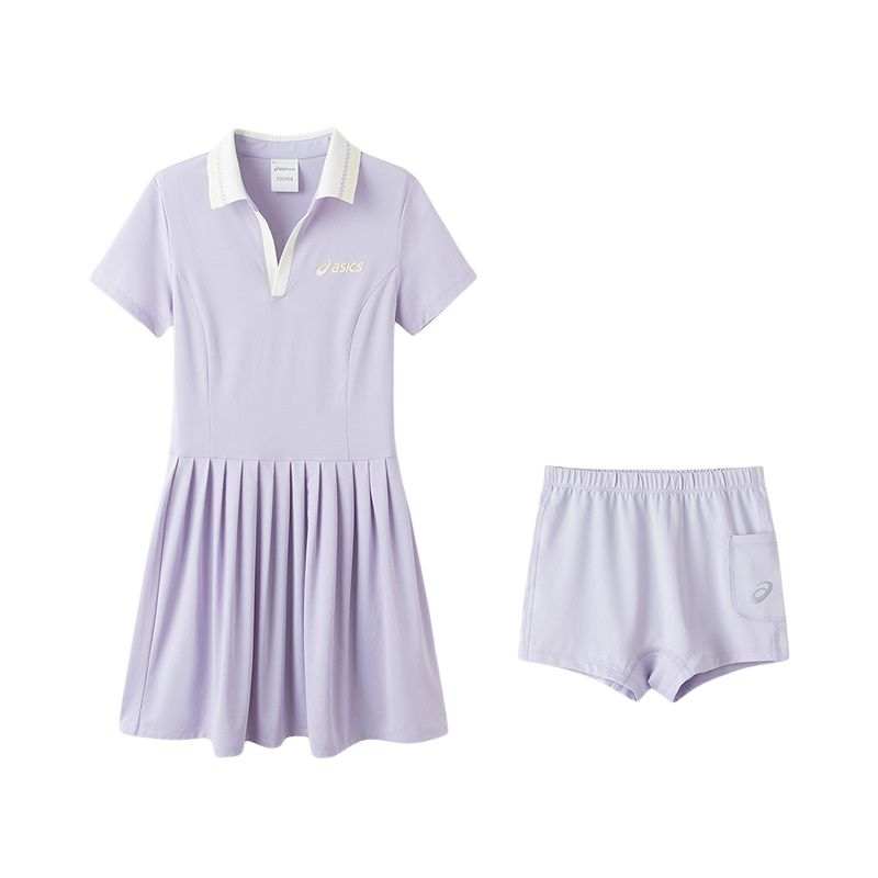 ASICS Dress Sports Performance 2 Piece Set Purple Children Aged 3 7 Years Old