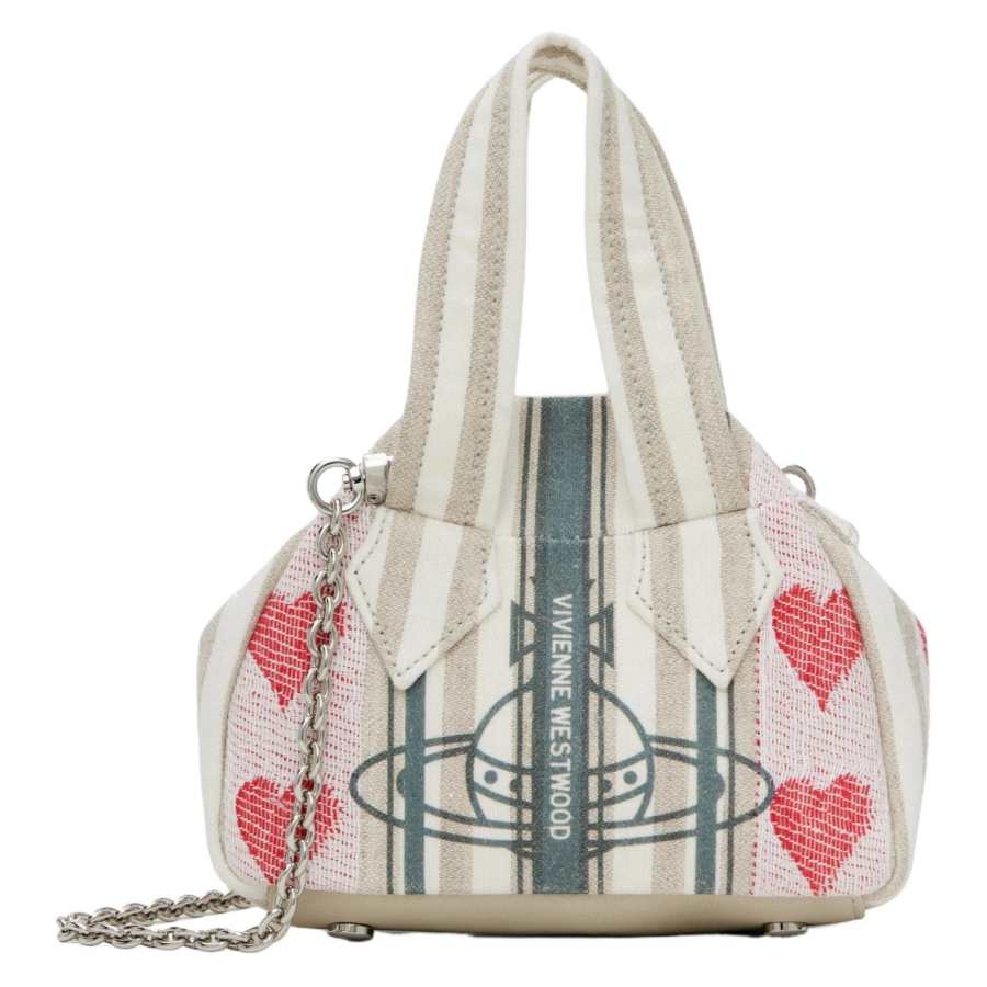 Vivienne Westwood Fabric One Shoulder Handbag Women's White