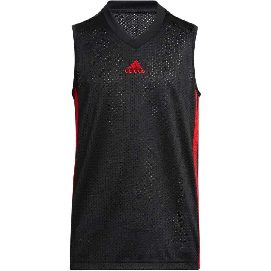 Adidas Adidas Tank Top Black/Light Scarlet Teenagers