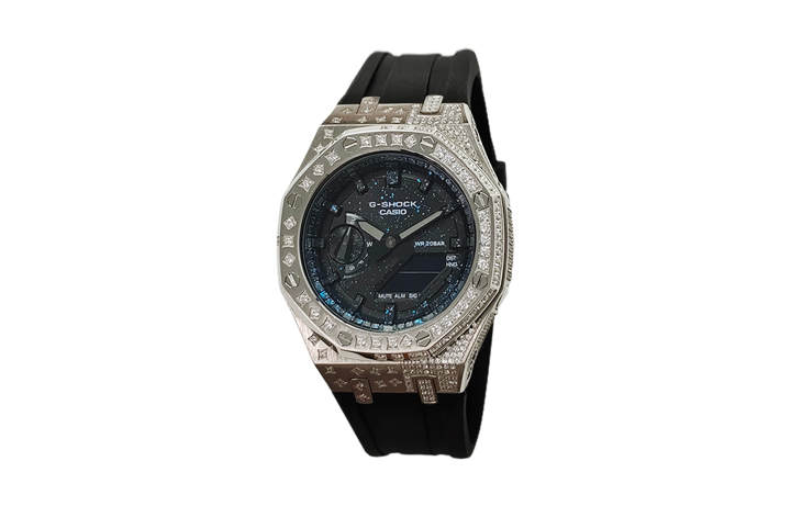 CASIO CASIO Custom Collection Quartz Movement Fluoroelastomer Strap Watch Men's Watches Black Dial