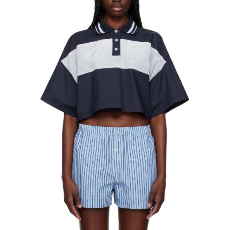 WE11DONE Polo Shirt Women's Marine Blue