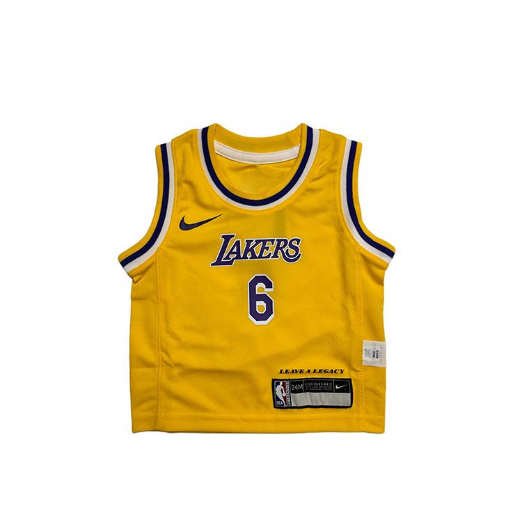 Nike Nike x NBA Tank Top Los Angeles Lakers James Yellow Infant And Toddler