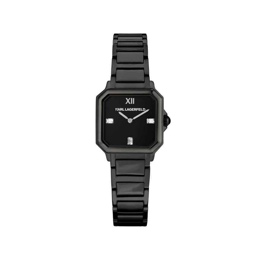 KARL LAGERFELD / Karl Lagerfeld Jeans Small Square Table, Old Money Style Wrist Watches Quartz Movement Steel Strap