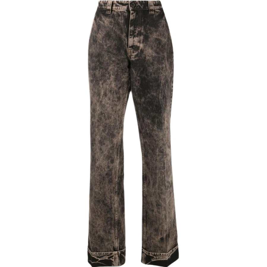 MIU MIU 【RunwayPrevious Season】marbleised denim jeans