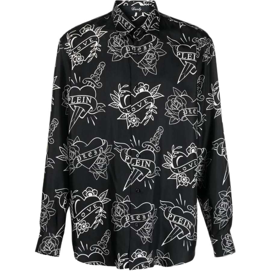 PHILIPP PLEIN 【Previous Season】logo-print shirt