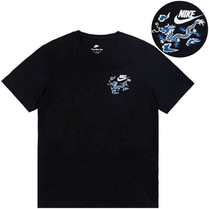 Nike Nike T Shirts Unisex Black Crew Neck Thin Straight Fit