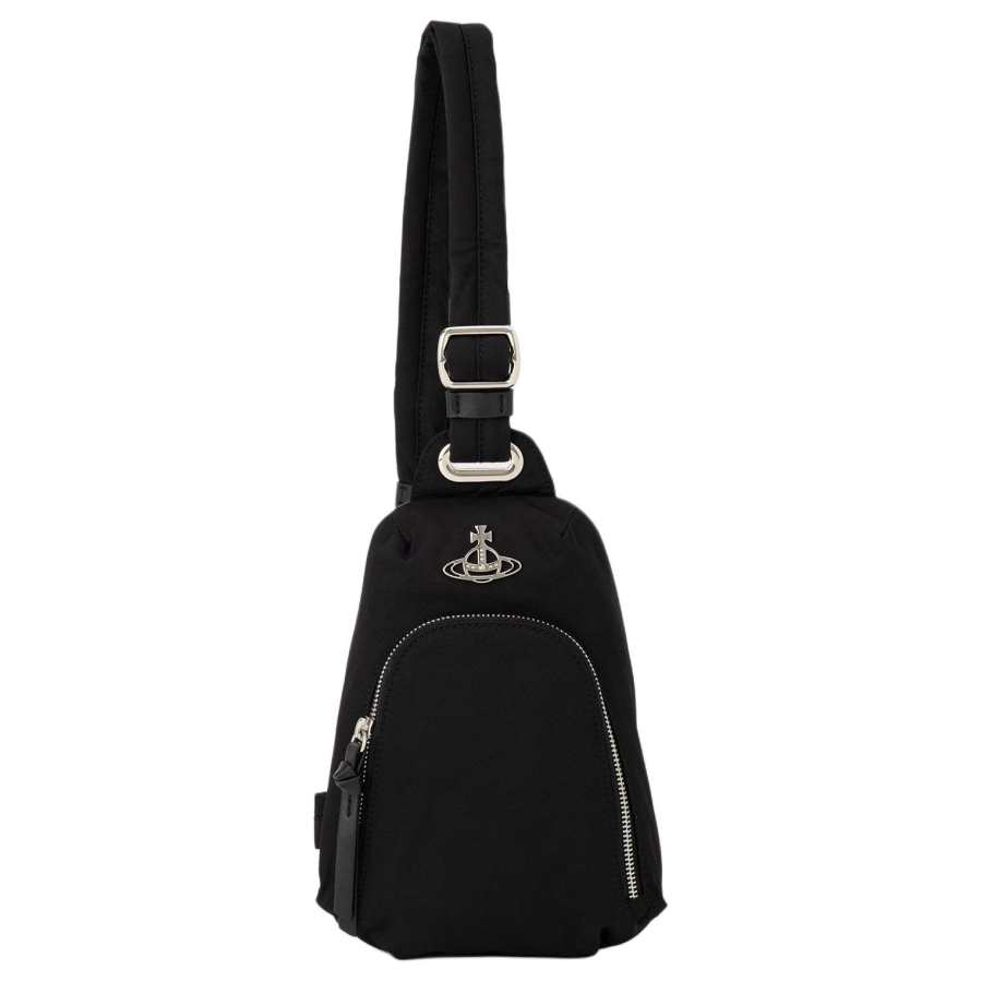 Vivienne Westwood Fabric Sling Bag Unisex Black