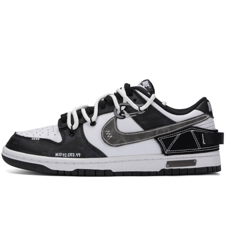 Nike Nike Dunk Nightfall Dark Blade Slip Resistant Abrasion Resistant Low top Skateboard Shoes Unisex Black White