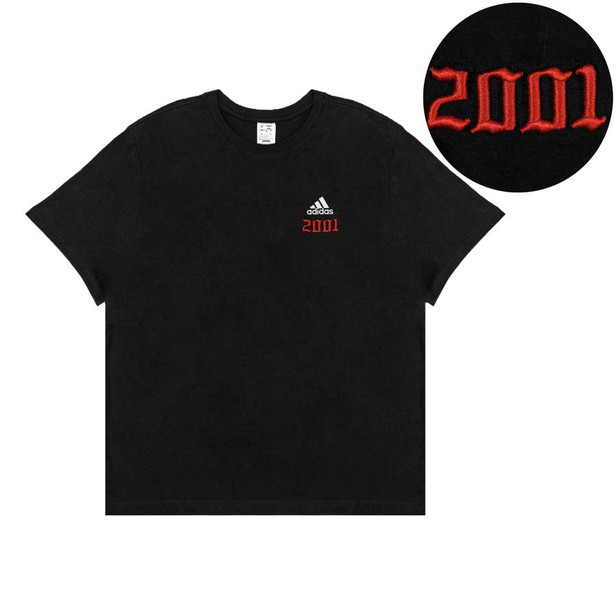Adidas Adidas T Shirts Unisex Black Crew Neck Moderate Straight Fit