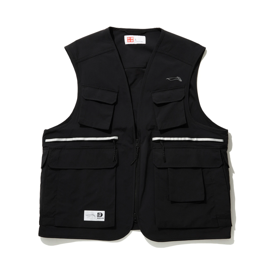 Li-Ning Li Ning Vests Men's Black V Neck Moderate Other