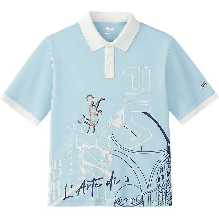 FILA KIDS Polo Shirt Light Ocean Blue Teenagers