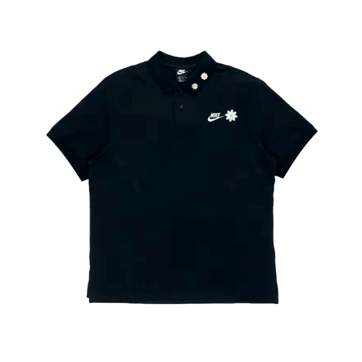 Nike Nike Polo Shirts Unisex Black Polo Collar Moderate Straight Fit