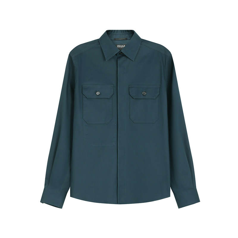Ermenegildo Zegna Zegna Long Sleeved Poplin Shirt