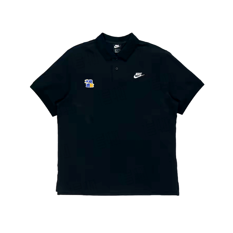 Nike Nike Polo Shirts Unisex Black Polo Collar Moderate Straight Fit