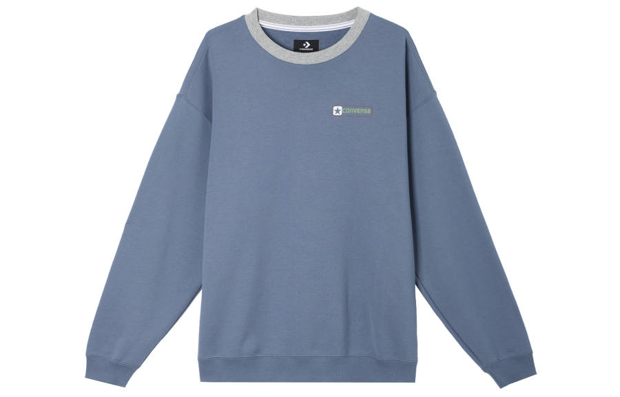 Converse Converse Sweatshirts Men's Blue Crew Neck Moderate