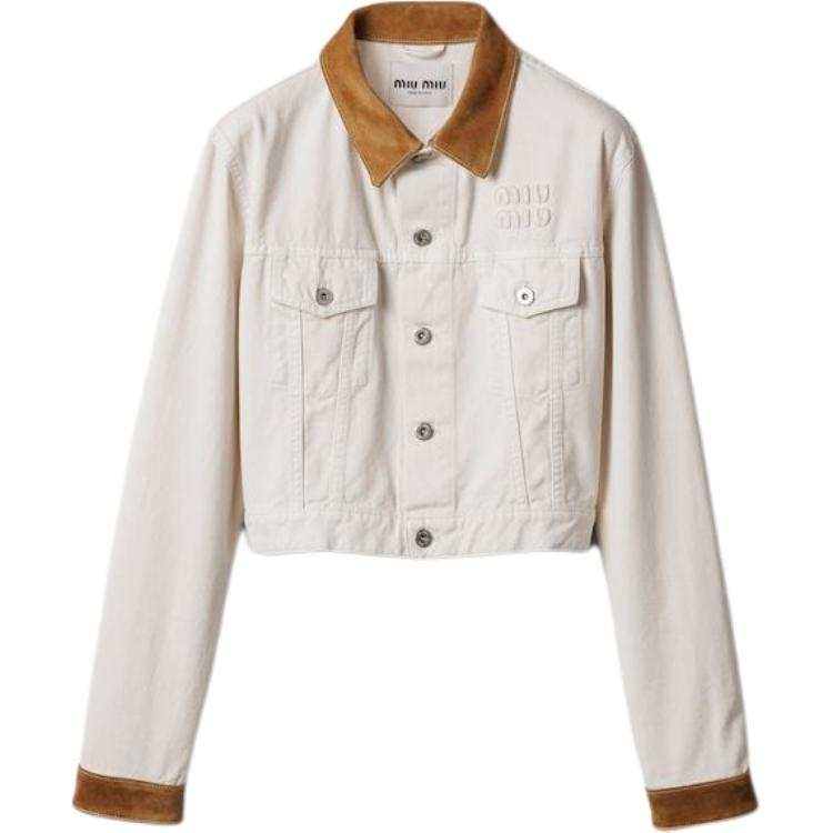 MIU MIU MIU MIU Cropped Denim Jacket