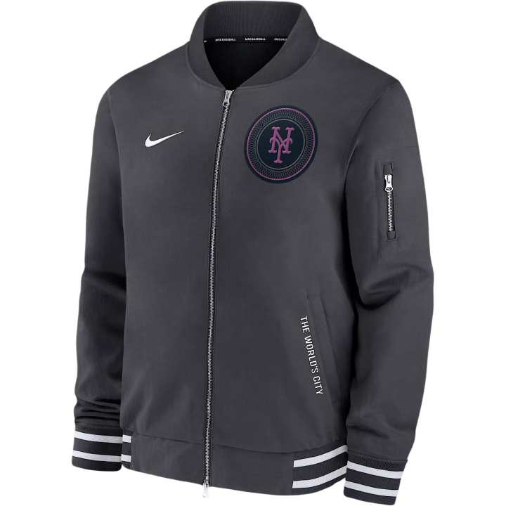 Nike Nike New York Mets Authentic Collection City Connect Men's Nike Mlb Full Zip Bomber Jacket