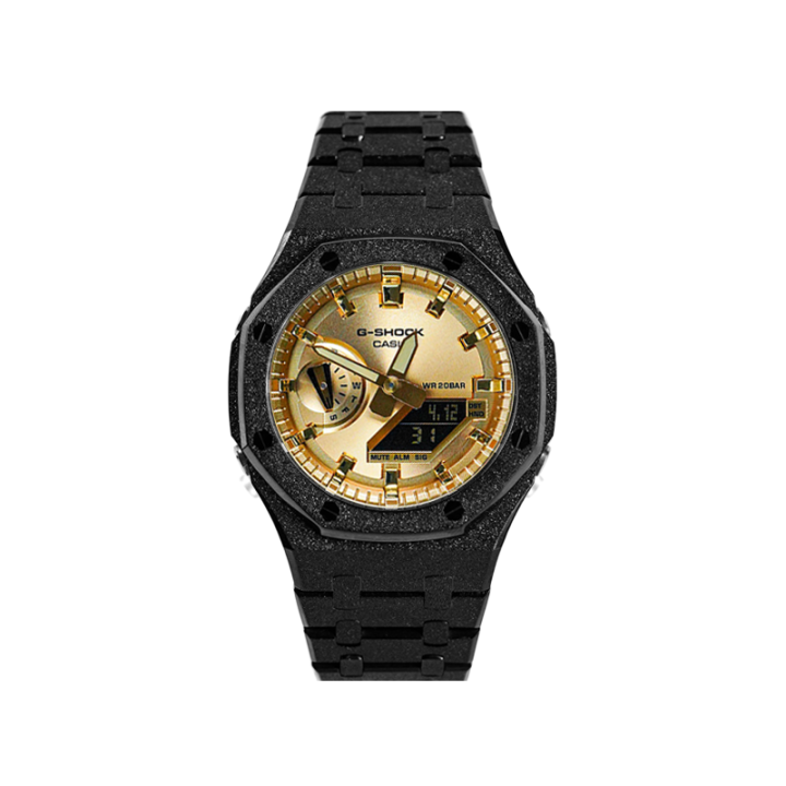 CASIO CASIO Custom Collection Ink Armor Gold Blade Quartz Movement Stainless Steel Watchband Watch Unisex