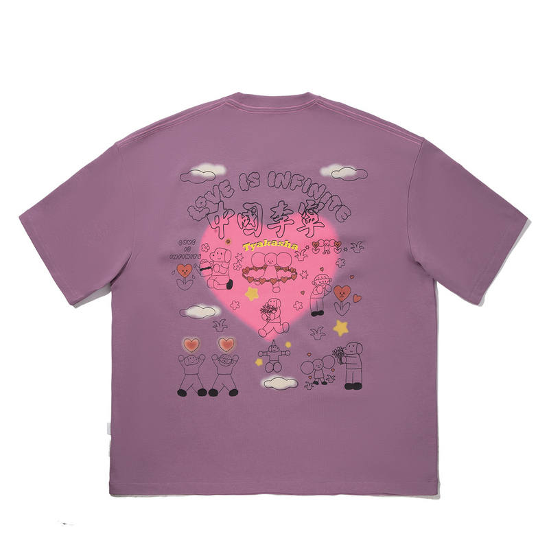 Li-Ning Li Ning x TAKASHA,LIANMINGKUAN T Shirt Unisex Crystal Purple