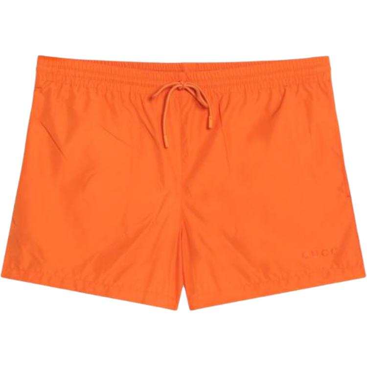 GUCCI FW25 Lido Collection Beach Shorts Men's Bright Orange