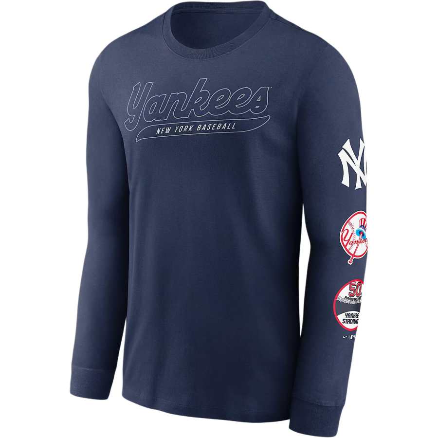 Nike Nike New York Yankees Cooperstown Knockout Men's Nike Mlb Long-Sleeve T-Shirt