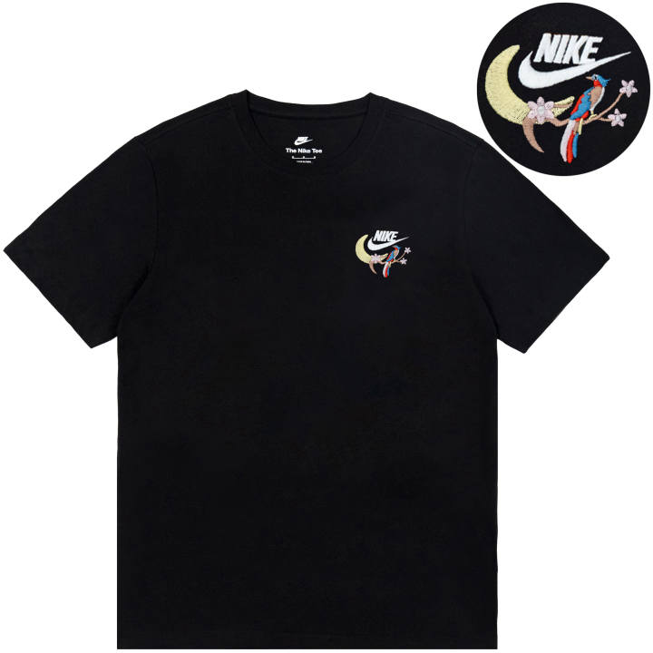 Nike Nike T Shirts Unisex Black Crew Neck Thin Straight Fit
