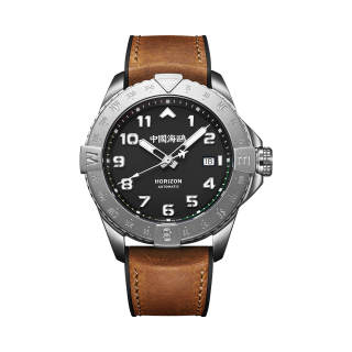 Sea-Gull Sea Gull PILOT Skyline Collection Automatic Mechanical Movement Silicone Strap Watch Men's Watches Black Dial