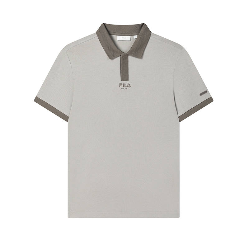 FILA MILANO Polo Shirt Men's Monotonous Gray