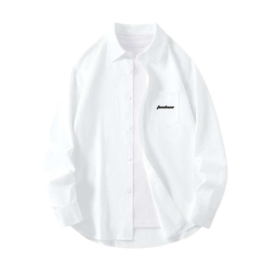 Tonlion Shirts Unisex Lapel Moderate Shirt