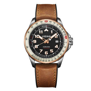 Sea-Gull Sea Gull PILOT Skyline Collection Automatic Mechanical Movement Rubber Band Strap Watch Men's Watches