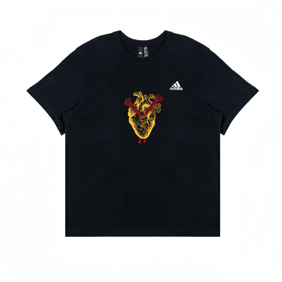 Adidas Adidas T Shirts Unisex Black Crew Neck Moderate Straight Fit