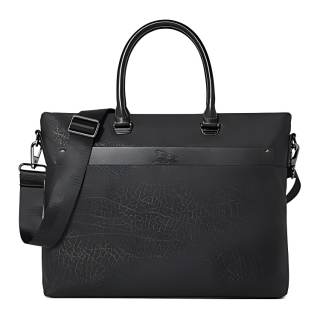 JAGUAR Synthetic Leather Portable Crossbody Bag, Shoulder Bag, Briefcase Medium Men's Black