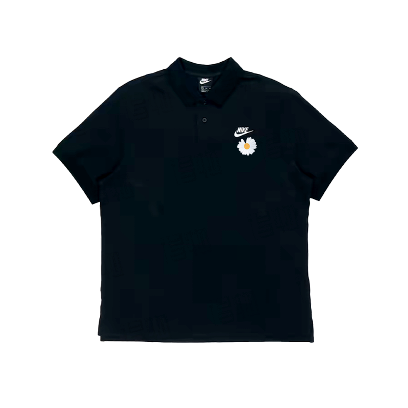 Nike Nike Polo Shirts Unisex Black Polo Collar Moderate Straight Fit