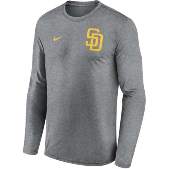 Nike Nike San Diego Padres 2 Hit Legend Men's Nike Dri FIT Mlb Long Sleeve T Shirt